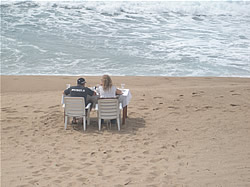 Breakfast at the beach